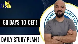 60 Days left for CET! Day by Day Study Plan for MBA CET 2025!