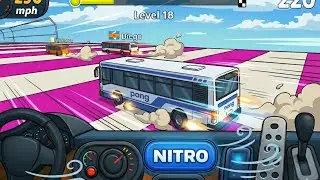 Giant Bus Mega Ramp Madness | Extreme Sky Stunts & Impossible Jumps: Gameplay | Skeleton Play