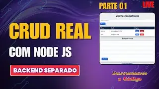 CRUD Real com Node.js – Backend Separado do Zero | Parte 01