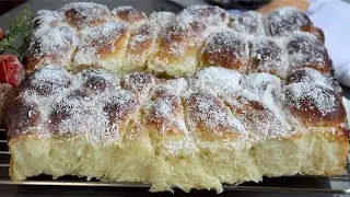 A MASSA É FOFINHA E SEM OVOS, DESFIA DE TÃO MACIA! POUCOS INGREDIENTES! ROSCA CASEIRA - PÃO DOCE