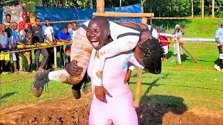 WOMEN WRESTLING FULL SEGMENT: Asio Ashamed Sauda Yoyo! Soft Ground Wrestling Uganda 4/1/25 