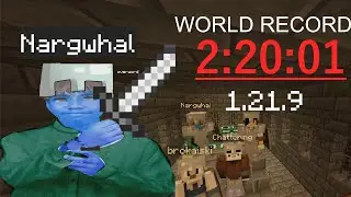 Minecraft Speedrun (WORLD RECORD) Random Seed Any% Glitchless 1.21.9, Overword.