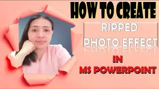 HOW TO CREATE RIPPED PAPER PHOTO EFFECT IN MS POWERPOINT II TORN PAPER EFFECT II POWERPOINT EDITING