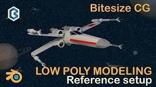 Урок по Blender &mdash; Низкополигональное моделирование истребителя X-wing 1 &mdash; Исходная конфигурация