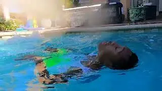 12 year old learns to swim and float with ISR