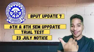 6th and 8th sem exam update||Bput trial test update||Proctor for online exam||23 July bput notices🔥