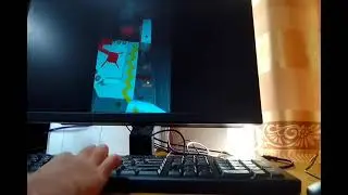the despacito dancing line but i Will showing the keyboard, PC and mouse.