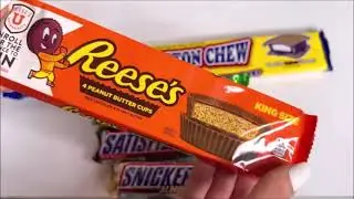 ASMR Unwrapping Candy King Size Reese's Peanut Butter Cups