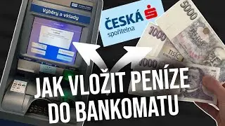 Vklad hotovosti do bankomatu - Česk&aacute; spořitelna - Jak vložit pen&iacute;ze do bankomatu Česk&eacute; spořitelny