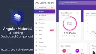 Angular Material| 04 | Adding a Dashboard Component | codingindian.com
