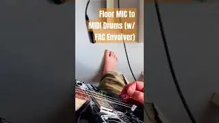 Tap your FOOT for DRUMS: Mic to MIDI, with FAC Envolver!? #shorts #drums #midi #guitar