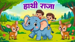 हाथी राजा कहाँ चले | Hathi Raja Kahan Chale | Hindi Nursery Rhymes | Kids Poem - Amaira Rhymes