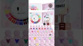 FZANEST 30pcs Gel Nail Polish Set,Professional HEAM-free TPO-free 10ml 26 Bright Colors DIY Nail Set