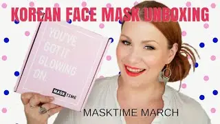 MASKTIME MARCH KOREAN FACE MASK SUBSCRIPTION UNBOXING - SHIPS WORLDWIDE!