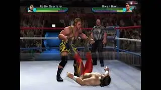 SHOWDOWN: LEGENDS OF WRESTLING: EDDIE GUERRERO VS OWEN HART #WWE #RETRO #GAMEPLAY