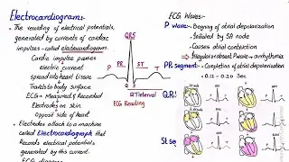 Electrocardiogram | Electrocardiograph | P wave | PR segment