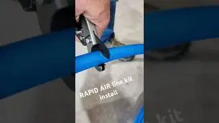 Installing rapid air Line kit in the shop. @eastwoodco #eastwoodco #rapidair #shoplife #compressor