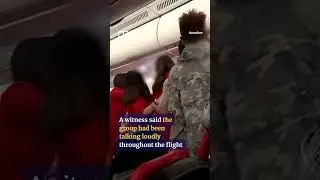 Chinese passengers arrested for fighting on plane #shorts