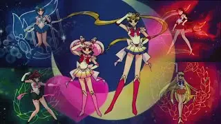 Sailor Moon SuperS | Group Transformation with Moon Crisis Theme (FanMade)