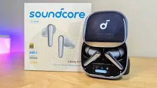 ОБЗОР: беспроводные наушники Soundcore Liberty 4 Pro &mdash; чехол с сенсорной панелью и смарт-дисплеем? (Адаптивные наушники с активным шумоподавлением)