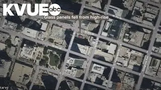 Area of West 6th Street reopens after glass panels fall from high-rise building