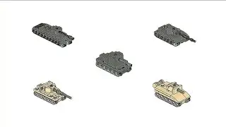 How to build different british tanks LEGO (mini)