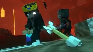 Squared Media! NETHER WAR - Alex and Steve Life (Minecraft Animation)