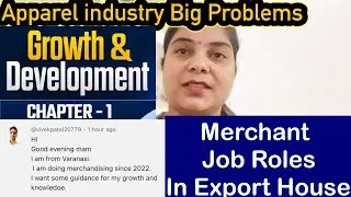Merchandiser&rsquo;s Growth in Apparel Export Industry merchants skill development @alknandafashion1996 