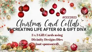 #CCC2023: Christmas Crafting 2023 w/Creating Life agree 60: 3 x 3 Gift Card Tags