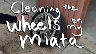 Cleaning off the brake dust on my Miata's wheels - Adam's Iron Remover