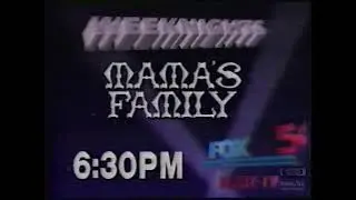 Mama's Family | Promo | 1991 | WZDX Fox 54 | Huntsville Alabama