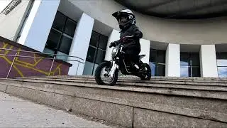 Stunt Riding Toddler | Electric Motorcycle | Kuberg Start