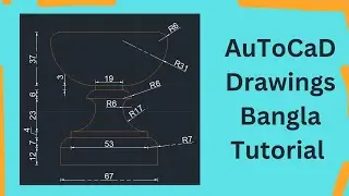 AutoCad Mechanical Drawing Practice 01 || Bangla Tutorial