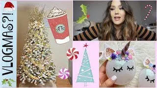 Decorating for Christmas, PR Unboxing, DIY Ornaments | VLOGMAS 2017