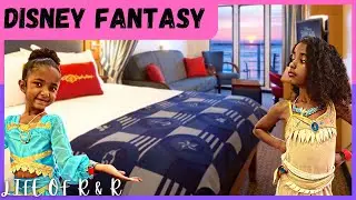 Balcony room tour on the Disney Fantasy Cruise Ship! [KIDS POV]