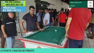 AO VIVO - PAULO VIRA LATA 🆚️ PIVETE #20MILREAIS #SINUCAAOVIVO #AOVIVO