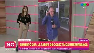 AUMENT&Oacute; 20% LA TARIFA DE COLECTIVOS INTERURBANOS - Telefe Santa Fe