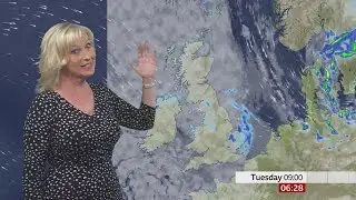Carol Kirkwood - BBC Breakfast Weather 16/08/2021 - HD