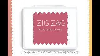 Zigzag Procreate brush