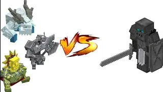 Iron vanguard (azton's vanilla fantasy) vs mowzies mobs | Bedrock mob battle