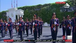 الرئيس السيسى ورئيس جمهورية اوغندا يستعرضان حرس الشرف 12-8-2025