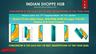Redmi 9 Prime NEXT SALE ON 7TH SEPTEMBER 2020 AT 12 NOON.