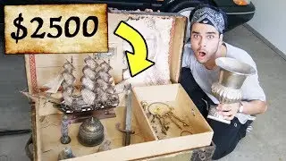 REAL MYSTERY TREASURE CHEST UNBOXING! You wont believe what we found... (WORTH $10,000)