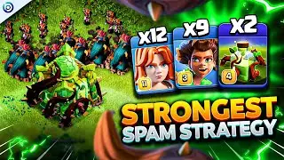 Spam ROOT RIDER Strategy CRUSHES TH16 | Best TH16 Attacks Clash of Clans