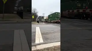 A Norfolk southern northbound passing through Belmont North Carolina