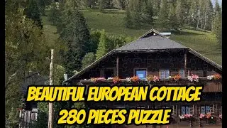 280 Pieces European Cottage Puzzle | Magic Jigsaw Puzzle Games