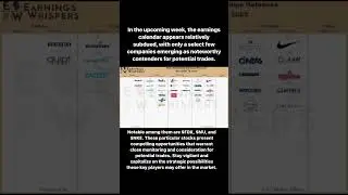 Weekly Earnings News! #tradingnews