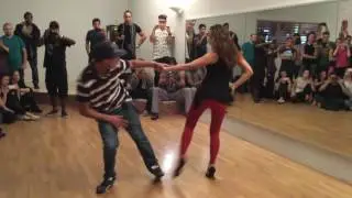 Dadinho & Anna Vozhevskaia dancing Zouk R&B at Dutch Zouk International Congress 2016 (Breda)