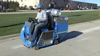 Impacts S320RD Shot Blaster Ride On Demonstration