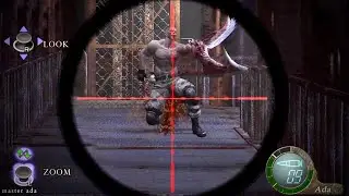 Jack Krauser boss fight from Assignment Ada - Resident Evil 4 (2005) PS5